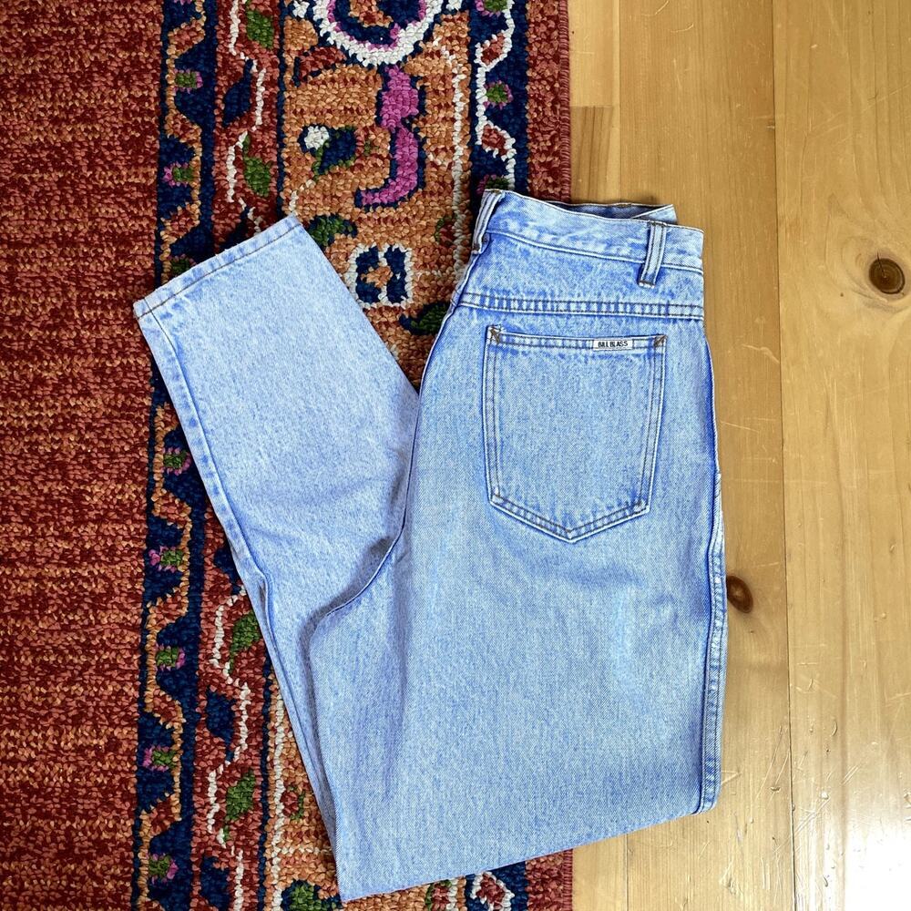 80s Bill Blass Jeans Acid Blue
